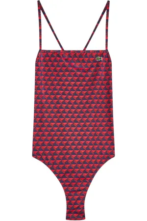 Lacoste Traje de baño con estampado geométrico