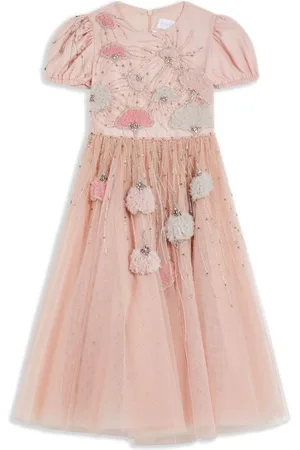 Eirene Vestido de yul bordado con mostacillas