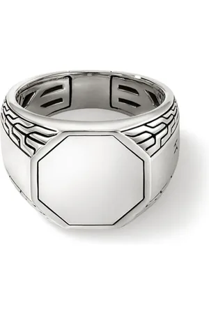 John Hardy Anillo de sello en plata de ley