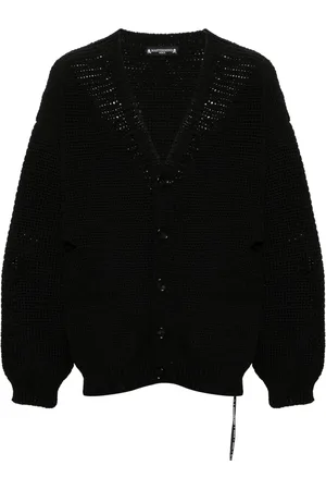 MASTERMIND JAPAN Cárdigan de tejido grueso con motivo Skull