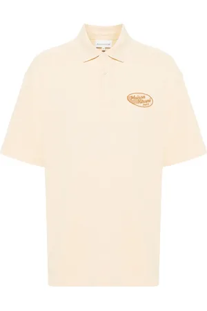 Maison Kitsuné Playera tipo polo con logo bordado