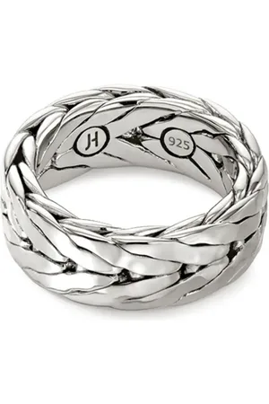 John Hardy Anillo martillado en plata de ley