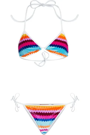 Missoni Bikini estilo triángulo con estampado en zigzag