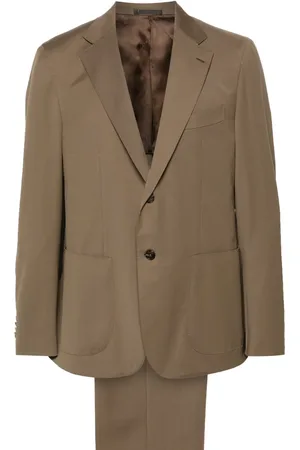 CARUSO Traje con botones y solapas de muesca