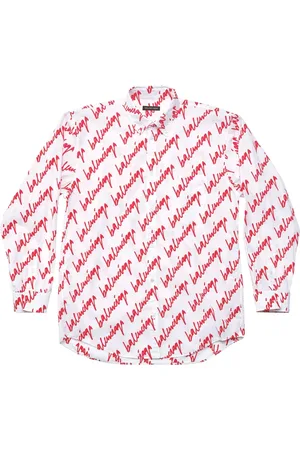 Balenciaga Camisa manga larga con logo estampado