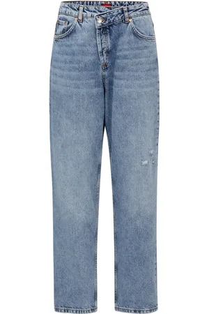 HUGO BOSS Jeans anchos con aplique del logo