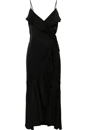 Twin-Set Vestido midi con detalle de volantes