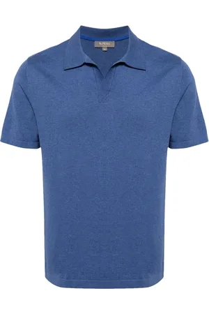 N.PEAL Playera tipo polo de tejido fino