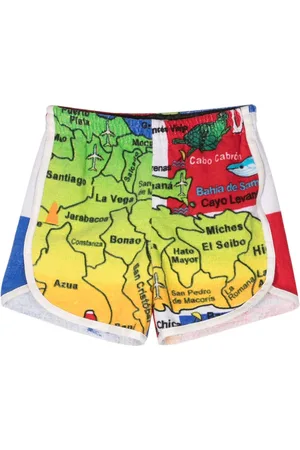 Marine Serre Bermudas de toalla en jacquard