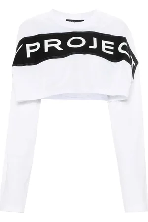 Y / PROJECT Playera corta con aplique del logo