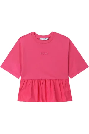 Msgm Playera con volantes