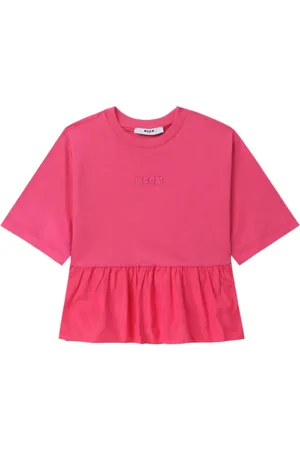 Msgm Playera con volantes