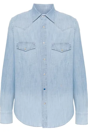 Jacob Cohen Camisa de mezclilla con logo bordado