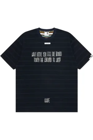 A Bathing Ape Playera con eslogan bordado