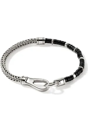 John Hardy Pulsera en plata de ley con ónix
