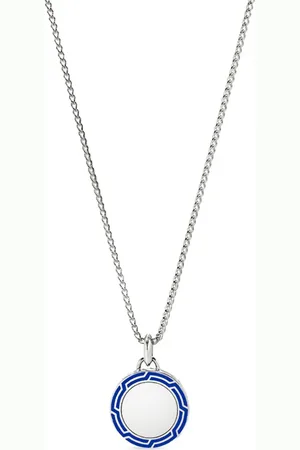 John Hardy Collar Tag en plata de ley con dije
