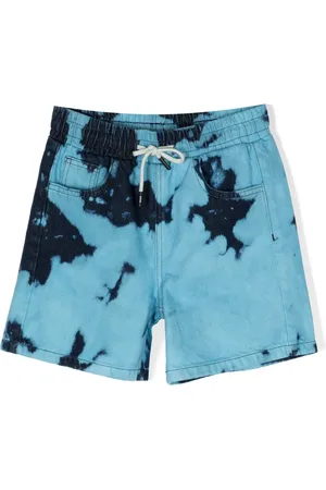 Msgm Shorts de mezclilla con efecto blanqueado