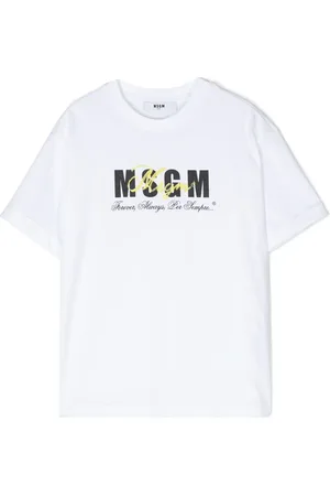 Msgm Playera con logo estampado