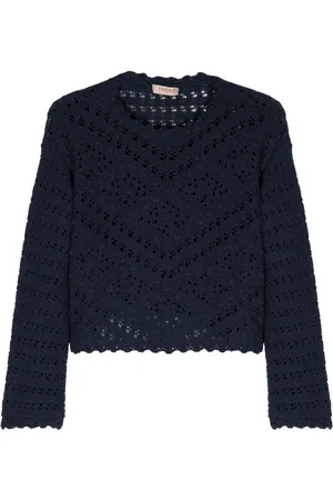 Twin-Set Suéter tejido de crochet