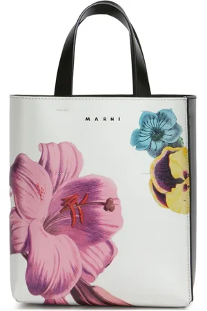 Marni Tote pequeña Museo con estampado floral
