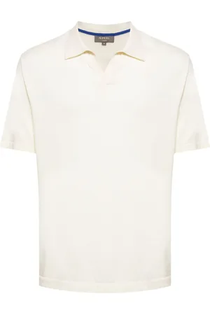 N.PEAL Playera tipo polo de tejido fino