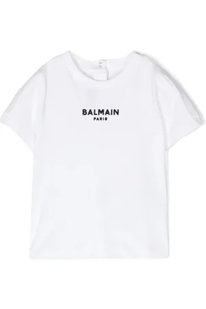 Balmain Playera con logo afelpado