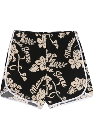 Marine Serre Bermudas de toalla en jacquard
