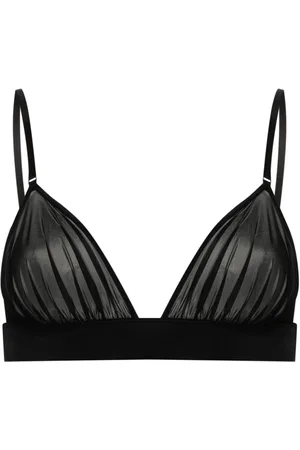 MAISON CLOSE Brasier drapeado semitransparente