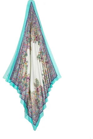 Etro Mascada plisada con estampado floral