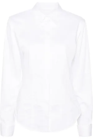 Helmut Lang Camisa de popelina con cuello