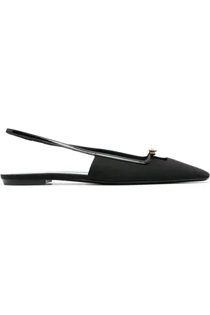 Saint Laurent Zapatillas con detalle de hebilla y tira trasera