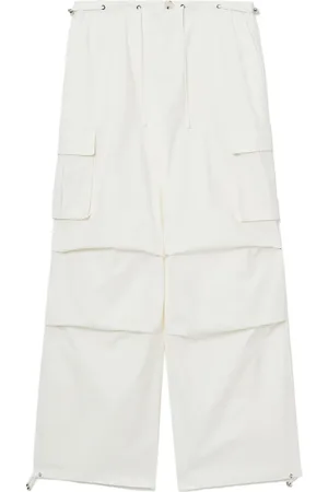 tout a coup Pantalones cargo con cordones en la pretina