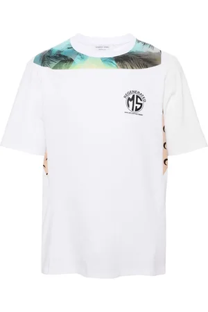 Marine Serre Playera con estampado gráfico