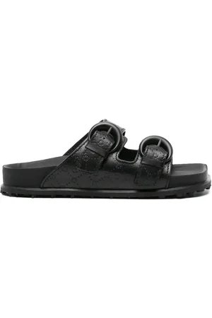 Marine Serre Flip flops con monograma en relieve