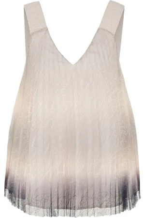 Armani Exchange Blusa de encaje con efecto degradado