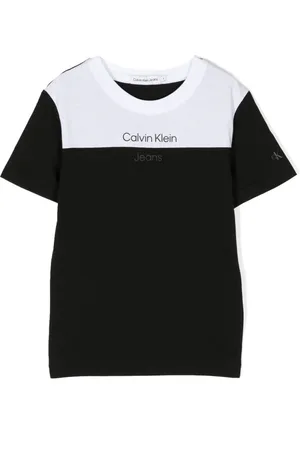 Calvin Klein Playera con diseño de dos tonos