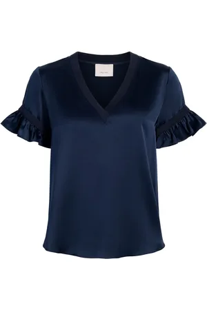 Cinq A Sept Top de seda Linnea