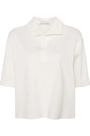 Moncler Playera tipo polo con parche del logo