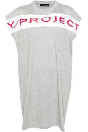 Y / PROJECT Vestido con logo estampado
