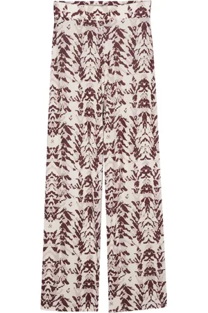 Patrizia Pepe Pantalones rectos con estampado abstracto