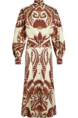 Etro Vestido camisero con estampado gráfico