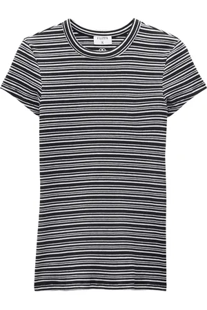 Filippa K Playera de tejido fino con rayas estampadas