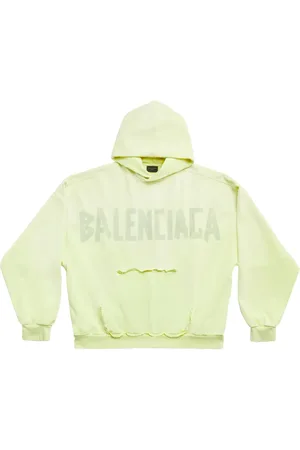 Balenciaga Hoodie Tape Type con efecto envejecido
