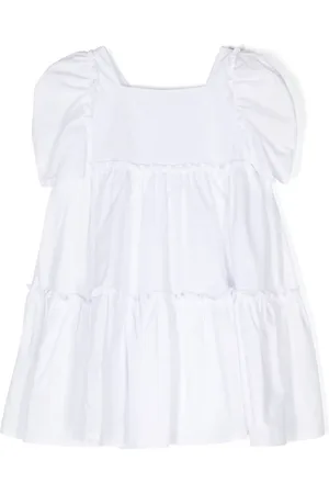 MONNALISA Vestido corto acampanado con pliegues