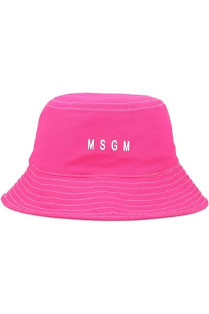 Msgm Gorro de pescador con logo estampado