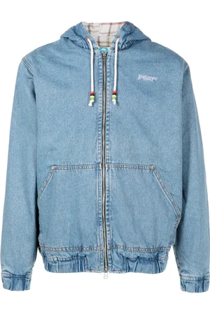 PIET Hoodie con logo bordado y cierre