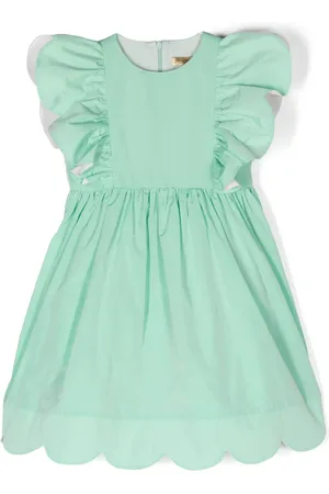 Stella McCartney Vestido con ribete de volantes