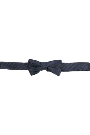 Emporio Armani Corbata de moño seda con motivo en jacquard