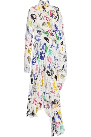 Balenciaga Vestido con diseño retorcido