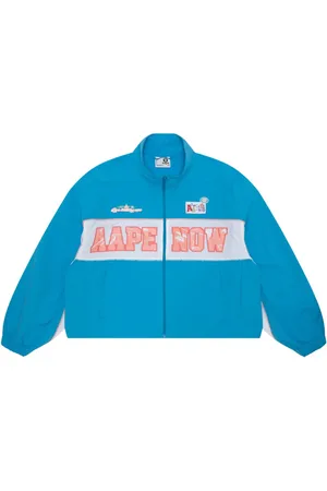 A Bathing Ape Chamarra bomber con aplique del logo